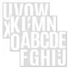 Pegatinas de letras de 4 pulgadas para estampado en caliente transfronterizo para coches, paredes, exposiciones, escuelas y jardines de infancia, letras grandes para manualidades