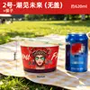 Tigela de Papel Redonda Descartável Estilo Tendência Nacional Barraca Outdoor Para Levar Espessada com Tampa Grau Alimentício Embalagem Dedicada Atacado Comercial