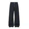 Nuevos Pantalones Rayados Retro Americanos de Primavera y Otoño para Hombres y Mujeres, Elegantes y Relajados, de Pierna Recta, Holgados, de Pierna Ancha, Casuales