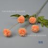 Simulação de flores 5 pequenas bolas de crisântemo, ramo único, bola urticante, arranjo de casamento, ramo único, crisântemo, decoração para casa, flor