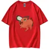 Camiseta Casual de Manga Corta para Mujer Chainsaw Man Verano