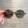 Nuevas gafas de sol infantiles personalizadas europeas y americanas, montura redonda, color de contraste, estilo ins, gafas de sol infantiles con protección solar UV400