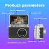 Câmera de Polegar Retrô Transfronteiriça, Câmera Digital para Estudantes, Gravação de Fotos e Vídeos em Alta Definição, Câmera Portátil Cdd para Pescoço