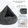 Cama para gato apta para todas las estaciones, cálida para el invierno, nido para dormir profundamente, cama para mascotas, alfombrilla para gatos, cama de invierno para perros, artículos calefactores