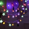 Lâmpada da estrela do diodo emissor de luz lâmpada da atmosfera da lâmpada do acampamento da bola da lâmpada da corda do aniversário do quarto net vermelho decorativo pequeno colorido lâmpada atacado