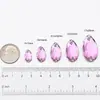 Vidrio Fondo Plano Biselado Forma Irregular Cosido a Mano Taladro Polvo Morado Gota de Agua Ojo de Caballo Piedra Cosida a Mano DIY Galvanizado Decoración de Ropa Accesorios
