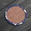 Posavasos de Bambú, Posavasos para Té, Bandejas para Tazas de Café, Bases para Macetas de Suculentas, Grabado de Logos, Almohadillas Aislantes, Productos Populares Transfronterizos