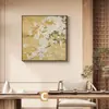 Marco de Fotos Decorativo de Pincel Fino con Flores y Pájaros de Amazon, Marco de Fotos Colgante Cuadrado Estilo Dinastía Song Pintura Antigua, Estilo Chino Inspirado en Zen para Sala de Té y Estudio, Venta al por Mayor