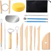 Conjunto de Ferramentas de Cerâmica Transfronteiriço Amazon Argila de Pedra Plástica Silicone Caneta de Indentação Combinação Multifuncional Faca de Esculpir Atacado