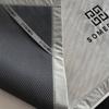 Estilo Simple de Lujo Ligero Jacquard Hielo Carbón Esterilla de Seda de Hielo Lavable a Máquina Kang Bacteria Esterilla para Cama Estilo Ajustado Transpirable Juego de Tres Piezas