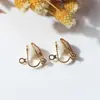 [Paquete Doble] Accesorios para Joyería Pendientes de Clip Triangulares Pendientes Hechos a Mano DIY Accesorios Sin Dolor Sin Perforación Mayoreo