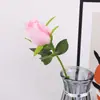 Nuevo Estilo Flor de Rosa Flor de Plástico Arreglo Floral Decoración para Sala de Estar, Ramo de Flores Artificiales Tallo Único