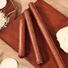 Rodillo de sándalo rojo, madera maciza, tamaño grande, para uso doméstico, adecuado para hacer tapas de dumplings y hornear