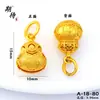 Colgante de Campana Duradero y que No se Desvanece que Atrae Riqueza y Buena Fortuna, Colgante Pequeño Chapado en Oro con Cabeza de Tigre y Lazo, Accesorios Chapados en Oro para DIY