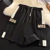 Pantalones Cortos de Verano 2024 para Hombre Estilo Americano Pantalones de Trabajo de Cinco Puntos Pierna Ancha Holgados Casuales Marca de Moda High Street Pantalones Deportivos de Baloncesto