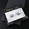 Calcomanías de Tatuajes Temporales Transfronterizos con Calcomanías para Cejas sin Pegamento, Calcomanías para Ojos, Calcomanías Faciales para la Frente, Calcomanías Autoadhesivas de Resina para Maquillaje de Ojos de Mariposa