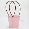 Bolsa Tote de Papel Kraft Dia das Mães 520, Caixa Tote com Flores, Materiais de Embalagem para Flores, Sacola para Planta em Vaso Pequena