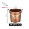 Cubitera de Acero Inoxidable Mini KTV Bar Cubitera Europea Cubitera Grande Cabeza de Tigre Cubitera Electrochapada para Vino Tinto