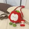 Mochila Infantil Estilo Ins Manzana Linda Dibujos Animados Estudiante Bolsa Escolar Mochila de Viaje para Niños y Niñas
