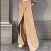 Pantalones de Pierna Ancha de Cintura Alta Talla Grande Jin Bukang Estilo Retro de Nicho Yaoji Yamamoto Diseño de Costura con Pliegues Laterales Caída