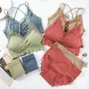 Conjunto de Tirantes Personalizado Hermoso Top Tubo para Espalda Cinturón para Mujer Almohadilla para el Pecho Base de Encaje Ropa Interior Chaleco Envolvente para el Pecho Anti-deslizamiento Ligero