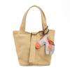 Bolsos Infantiles Otoño e Invierno Nuevo Estilo Coreano Bolso Cesta de Lona Bolso de Mano para Compras Niñas Bolso Cubo