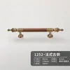 Alça de latão Novo estilo antigo chinês porta de armário guarda-roupa sapateira móveis estilo minimalista francês nogueira alça longa