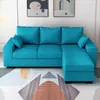 Sofá de algodón y lino estilo nórdico, diseño moderno y minimalista, adecuado para salas de estar, disponible en configuraciones de fila recta de tres y cuatro plazas, y en esquina, con fundas extraíbles y lavables, y un marco de madera maciza