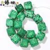 Várias opções disponíveis: Pedra de Jade Quadrada Ranhurada Contas Soltas de 10mm, Aproximadamente 16-17 Peças, Acessórios para Joias DIY, Atacado de Fábrica