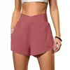 Shorts esportivos de verão mais vendidos para mulheres, novo modelo cruzado na cintura para fitness, corrida e esportes, calça casual respirável de secagem rápida para atividades ao ar livre