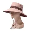 Nuevo Sombrero de Estilo Étnico para Mujer, Sombrero Retro de Verano para Senderismo, Sombrero de Sol de Ala Ancha para Exteriores, Sombrero de Pescador con Protección Solar