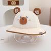 Sombrero para bebé 1-3 años niños y niñas gorro de pescador oso coreano niños gorro de red transpirable sombrero de sol de verano