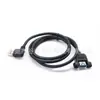 Cable de Datos USB 3.0 Am a USB 3.0 Af Curvado a la Derecha Personalizado con Tornillos Cable de Extensión para Transferencia y Transmisión de Datos