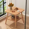 Mesa Cuadrada Pequeña para Sala de Estar, Uso en Casa, Mesa Lateral para Sofá, Adecuada para Apartamentos de Alquiler, Mesa de Café Móvil, Mesa de Té, Mesa de Noche, Mesa de Balcón