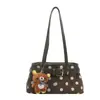 2026 Bolso de Hombro de Lunares Retro para Mujer Bolso Baguette con Hebilla de Cuero Nuevo para Otoño/Invierno Estilo Perezoso Cierre de Cremallera Bolso Pequeño de Hombro Único
