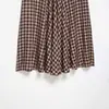 Para Comércio Exterior Transfronteiriço Europeu e Americano Roupas Femininas Aliexpress Mais Vendidas Verão Simples Versátil Saia de Xadrez Pequeno com Acabamento em Renda