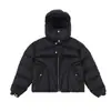 Chaqueta de algodón de diseño moderno INS transfronteriza europea y americana para hombre y mujer, holgada y cálida, con cuello alto, cremallera y capucha