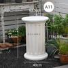 Adornos de Columna Romana Europea Casa Jardín Patio Boda Decoración Balcón Retro Maceta Exterior Base para Maceta