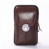 Bolsa Multifuncional para Celular Masculina de Negócios, Pode Ser Usada com Cinto, Bolsa de Cintura Estilo Vertical, Bolsa de Cintura Fina de Couro Impermeável Estilo Horizontal