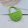 Mini bolso pequeño para teléfono móvil bolso cruzado bolso para auriculares Bluetooth hecho a mano diy ganchillo tejido lana hueco color lindo