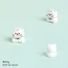 Gatinho Gato de Resina 3D Decoração de Mesa de Carro Pequenos Enfeites Acessórios DIY Chaveiro Pingente de Bolsa