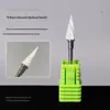 Broca Cerâmica para Nail Art Tipo Bala Simples Cabeça de Reposição para Lixadeira Elétrica Ferramenta Especial para Remoção de Unhas e Remoção de Pele Morta