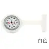 Relógio de silicone para enfermeira, relógio médico para enfermeira, relógio de peito com pino de mesa pendurado, 24 cores