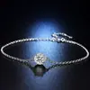 Cadena de Suministro en Vivo de TikTok Pulsera de Seis Garras con Lazo para Mujer Moda Simple Girasol Imitación Moissanita Pulsera al por Mayor