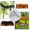 Columpio de Madera Maciza Anticorrosión Madera para Niños Hogar al Aire Libre Interior Patio Madera Carbonizada Fuego Juguete Columpio Personalización