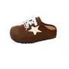 Mules sin talón estilo Birkenstock para mujer con suelas gruesas y aumento de altura oculto para la primavera de 2026, Modelo Nuevo