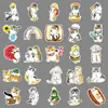 100 adesivos de gatinhos pintados à mão creative hand book adorável graffiti decorativo copo concha de celular pode colar cola DIY