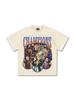 Primavera y Verano 2025 Nuevo Transfronterizo Liga de Campeones 2015 Camiseta de Algodón Pesado de Manga Corta para Hombre y Mujer Americano Vintage Lavado Viejo