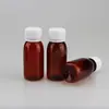 Botella de Plástico Graduada para Jarabe Líquido Oral Transparente Ámbar de 60ml del Fabricante, Botella de Empaque para Aceite de Pescado y Vitaminas