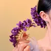 Nuevo Estilo Super Hada Flor Pinza para el Cabello Pinza Lateral Pasador Uso Diario Pinza de Garra de Flor de Tul Accesorio para el Cabello de Alta Gama para la Parte Posterior de la Cabeza